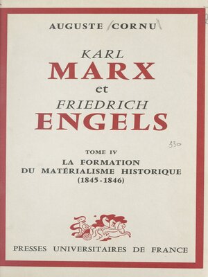 cover image of Karl Marx et Friedrich Engels